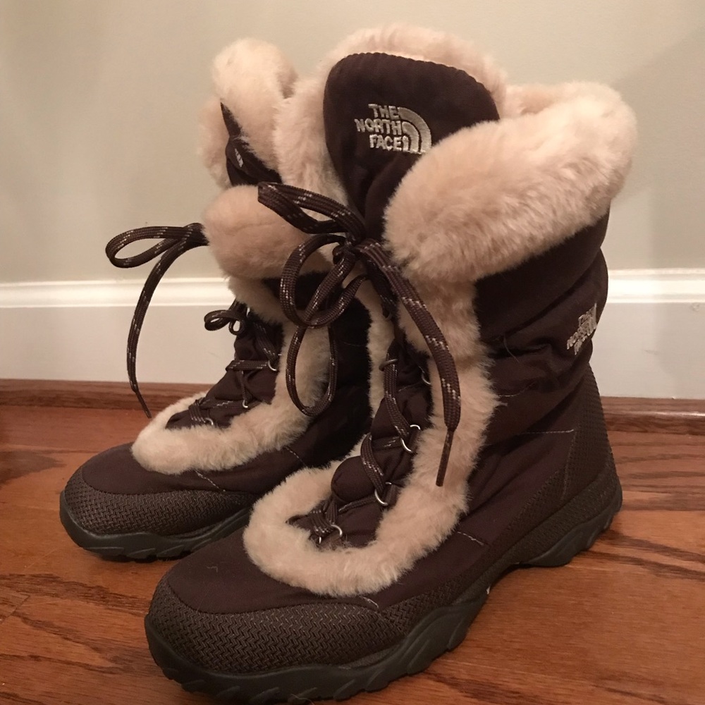 North Face Faux Fur Winter Boots